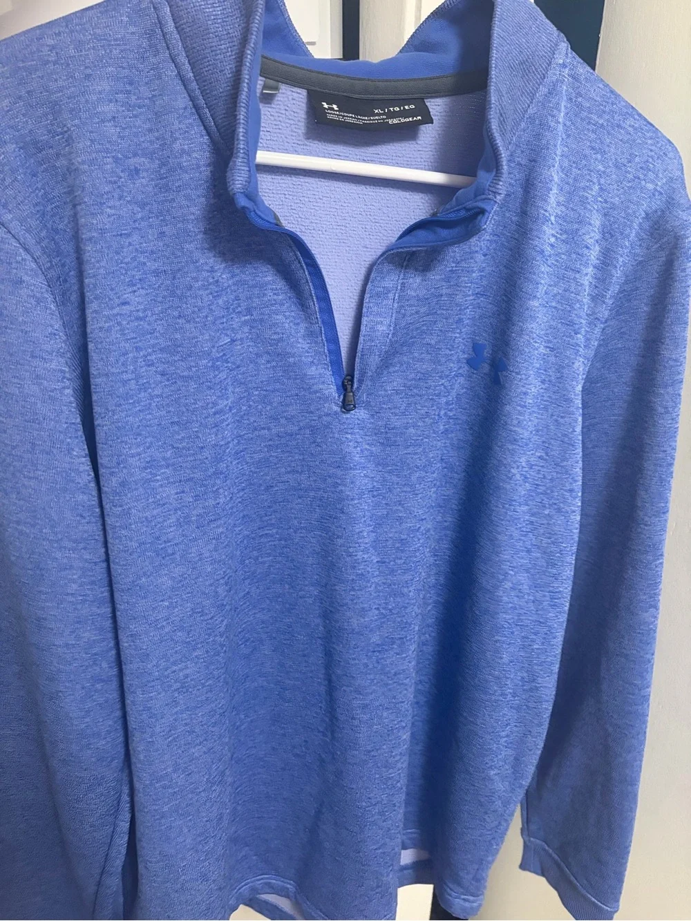 Under Armour Men’s Coldgear Blue Quarter-Zip Performance Pullover